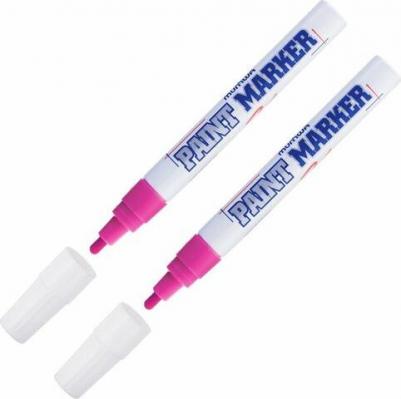 Маркер-краска розовая, 4мм, нитро-основа, PM-10 – фото 10