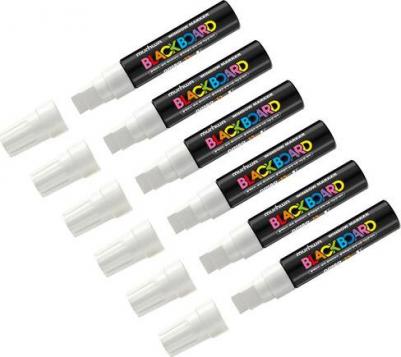 Маркер меловой Black Board Jumbo, 6шт 8801006760873