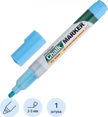 Маркер меловой Chalk Marker голубой, 3мм, спиртовая основа, пакет, CM-02 – фото 3