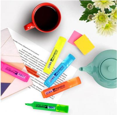 Текстовыделитель "UnderLine" оранжевый, 1-5мм – фото 5