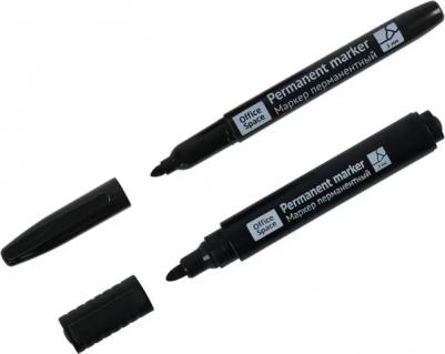 Маркер перманентный 352144 черный 1 и 3 мм, 2 шт