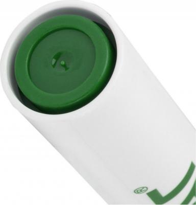 Маркер стираемый для белой доски зеленый, круглый наконечник, 3 мм – фото 2