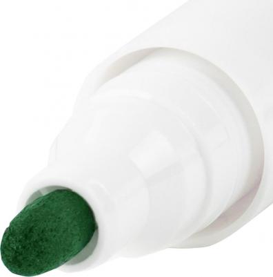 Маркер стираемый для белой доски зеленый, круглый наконечник, 3 мм – фото 4