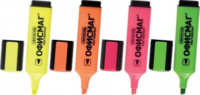 Набор текстовыделителей 4 шт., линия 1-5 мм, 151209 – фото 5