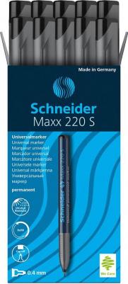 Маркер перманентный Maxx 220S черный игольчатый наконечник – фото 9