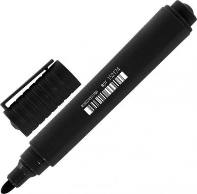 Маркер перманентный "Basic Budget PM-125", ЧЕРНЫЙ, круглый наконечник 3 мм, 152174 – фото 9