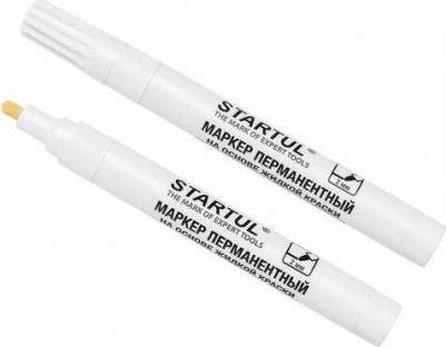 Маркер промышл. перманентный на основе жидк. краски белый PROFI – фото 1