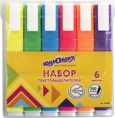 Набор текстовыделителей 6 шт., "COLORSTAR", линия 1-4 мм, 151709