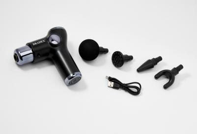 Массажер для тела Массажный пистолет Compact, 4 насадки – фото 1