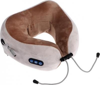 Массажная подушка LEM-06, 3.7 Вт, 2 вида массажа, ИК-подогрев, АКБ, серая – фото 12