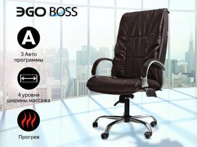 Офисное массажное кресло BOSS EG1001 LKFO ШОКОЛАД (Арпатек) – фото 13