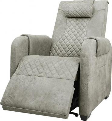 Массажное кресло реклайнер с подъемом LOUNGE UP F7003 VLFL Mouse, Ivory – фото 11