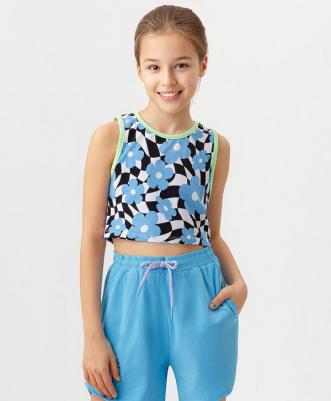 Топ детский 123BBGJC10010013, голубой, 158 – фото 4