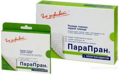 ПараПран с хлоргексидином - раневая повязка первой помощи, 10x25 см – фото 1