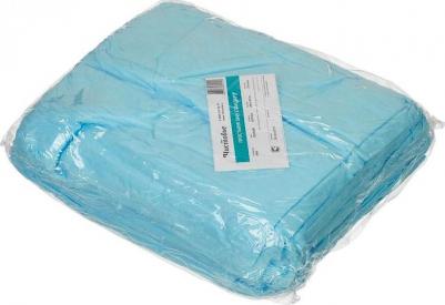 Простыни одноразовые нестерильные, КОМПЛЕКТ 20 шт., 160х200 см, СМС 14 г/м2, голубые, 02-901 – фото 3