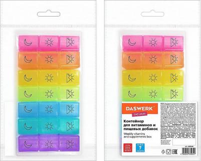 ТАБЛЕТНИЦА / Контейнер для лекарств и витаминов, "7 дней/3 приема BOX", 630848 – фото 5