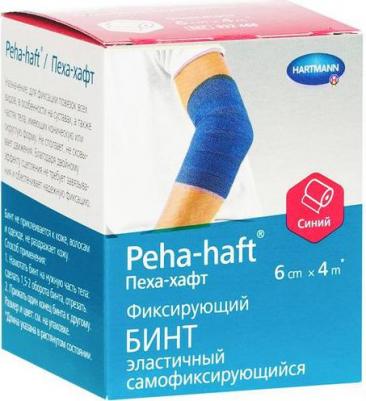 Бинт Peha-haft самофиксирующийся эластичный синий 4 м х 6 см – фото 11