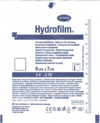 Hydrofilm / Гидрофилм - прозрачная самофиксирующаяся пленочная повязка, 6х7 см