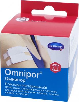 Пластырь Omnipor фиксирующий 5x500 см. 1 шт – фото 1