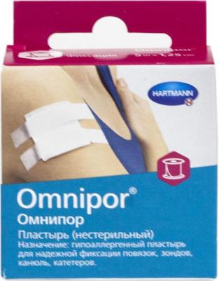 Пластырь Omnipor из нетканого материала гипоаллергенный 500x1,25 см. белый – фото 1