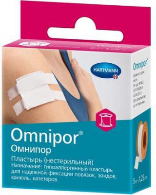 Пластырь Omnipor из нетканого материала гипоаллергенный 500x1,25 см. белый – фото 3