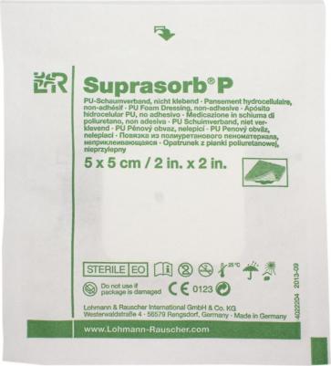 Suprasorb P / Супрасорб П - полиуретановая неадгезивная губчатая повязка, 5x5 см