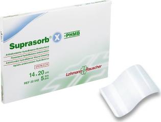 Suprasorb X PHMB / Супрасорб Х с ПГМБ - гидросбалансированная повязка для гнойных ран, 14x20 см