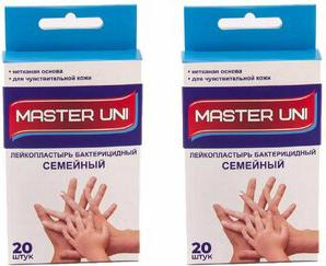 Лейкопластырь бактерицидный Master Unit Семейный на нетканной основе, 20 шт – фото 2