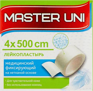 Лейкопластырь РФ нетканый фиксирующий 4х500 см