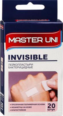 Набор пластырей 20 шт. INVISIBLE невидимый, на прозрачной полимерной основе, коробка с европодвесом, 0108-007 – фото 2