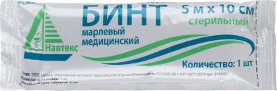 Бинт марлевый Life стерильный 5 м х 10 см плотность 27 г – фото 1