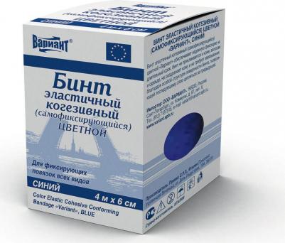 Бинт самофиксирующийся 6х400 см синий – фото 7