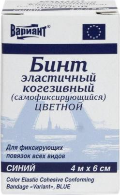 Бинт самофиксирующийся 6х400 см синий – фото 11