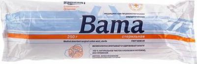Вата медицинская гигроскопическая хирургическая стерильная 250 г – фото 1