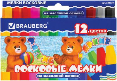 Восковые мелки утолщенные /ПИФАГОР, 12 цветов, на масляной основе, яркие цвета, 222970 – фото 5
