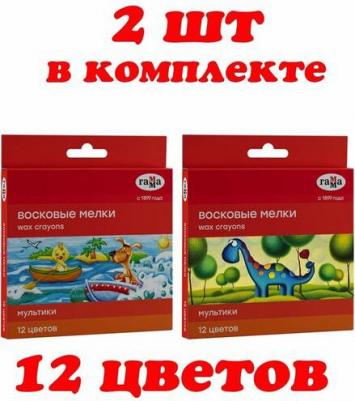 Восковые мелки "Мультики", 12 цветов, 8х90 мм, круглые, 2131018_01_29 – фото 7