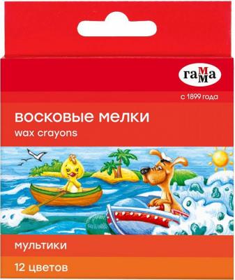 Восковые мелки "Мультики", 12 цветов, 8х90 мм, круглые, 2131018_01_29 – фото 10