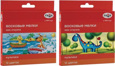 Восковые мелки "Мультики", 12 цветов, 8х90 мм, круглые, 2131018_01_29 – фото 13