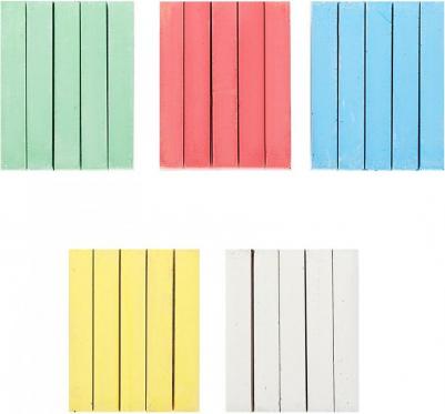 Набор цветных мелков асфальтовых "Енот в Австралии", 25 штук, 5 цветов, пластиковое ведро – фото 2