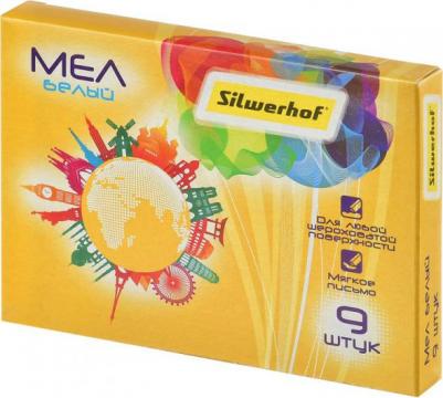 Упаковка мела белого Солнечная коллекция 882085-09, 9шт 20 шт./кор