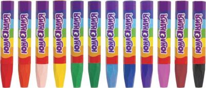 Восковые мелки утолщенные "ЮНЛАНДИК И ИНДИЙСКИЙ СЛОН", НАБОР 12 цв., масляная основа, 227297 – фото 7