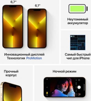 iPhone 13 Pro 256Gb, Gold – фото 13