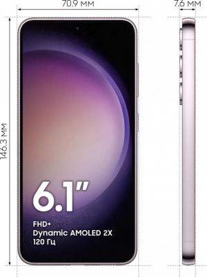 Galaxy S23 8/128Gb, лаванда – фото 2