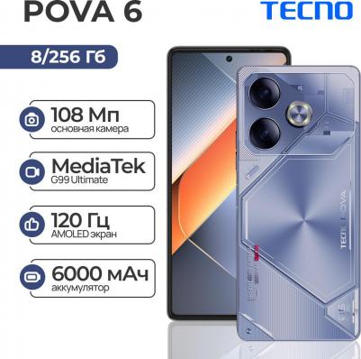 Pova 6 8/256GB, Interstellar Blue – фото 5