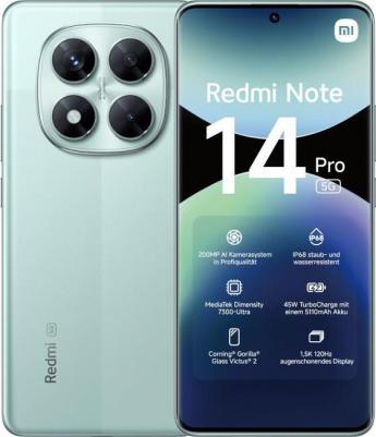 Redmi Note 14 Pro 5G 12/256Gb, Coral Green