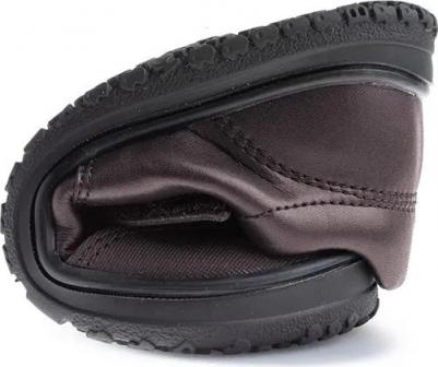 Детские текстильные мокасины на липучке, черный – фото 4