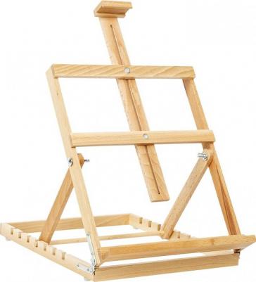 Мольберт настольный каркасный вертикальный "Студия", 33 х 40 х 46 (68) см, бук