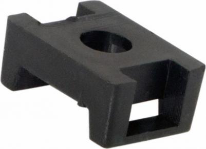 Площадка для крепления стяжки 22х16мм (ПС-2) черн. (уп.100шт) 07-2103 – фото 2