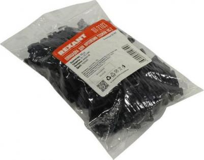 Площадка для крепления стяжки 22х16мм (ПС-2) черн. (уп.100шт) 07-2103 – фото 4