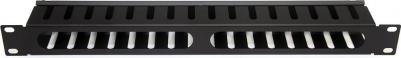 Панель-органайзер кабеля CM-101B ГРЕБЕНКА КРЫШКА 1U 19" BLACK – фото 1